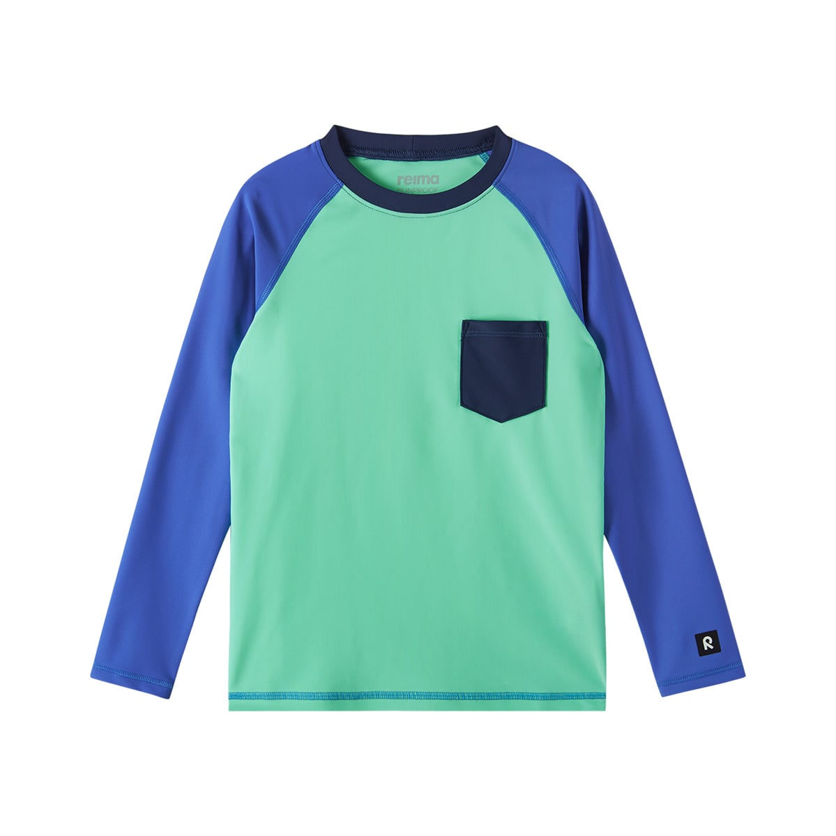 Reima Boys Kroolaus UV Swim Top (Fresh Mint)