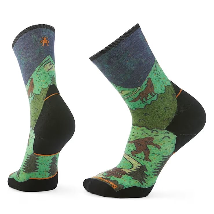 Trail Run Neature Print Crew Socks - SW002693