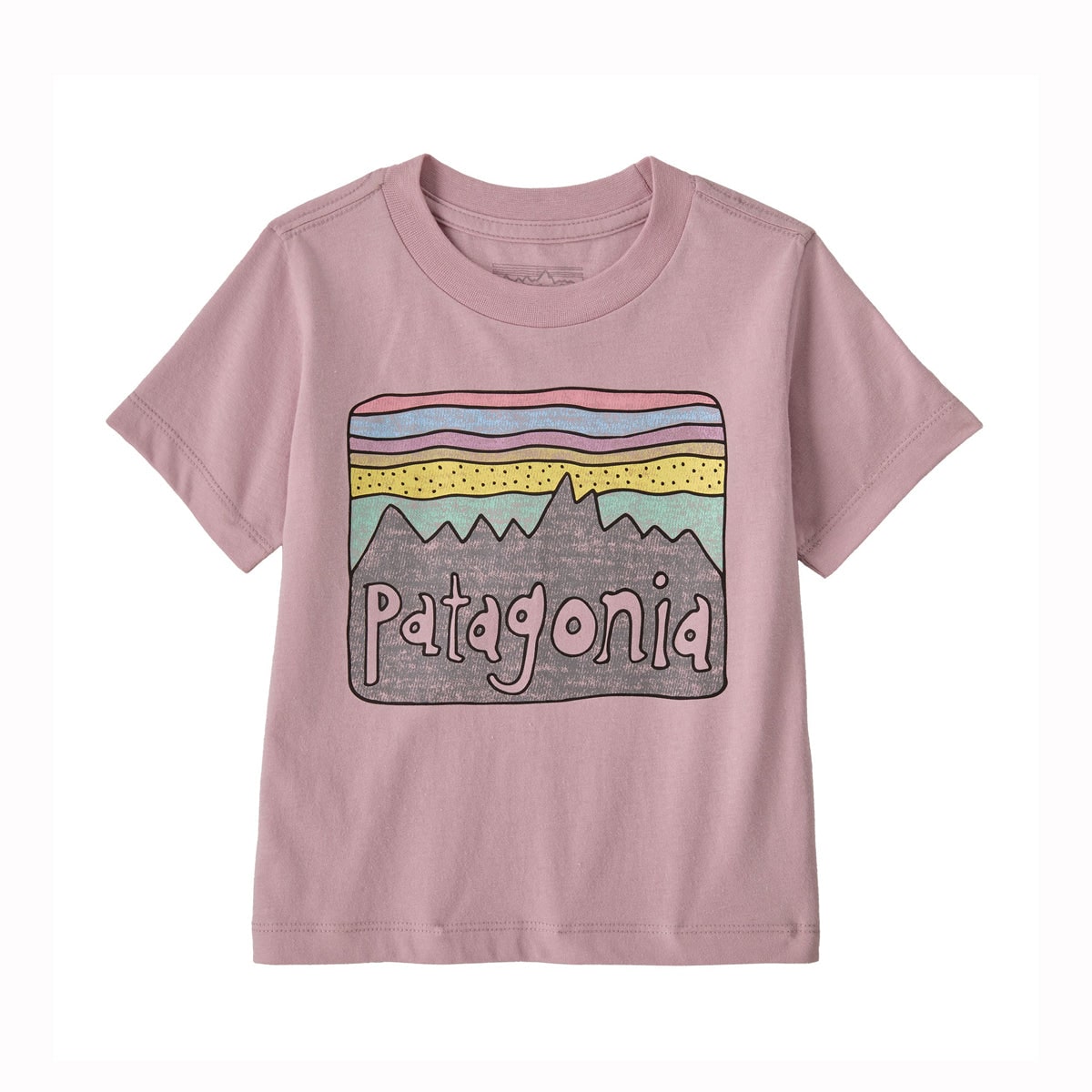 Patagonia Baby Fitz Roy Skies Organic T-Shirt (Quiet Violet)
