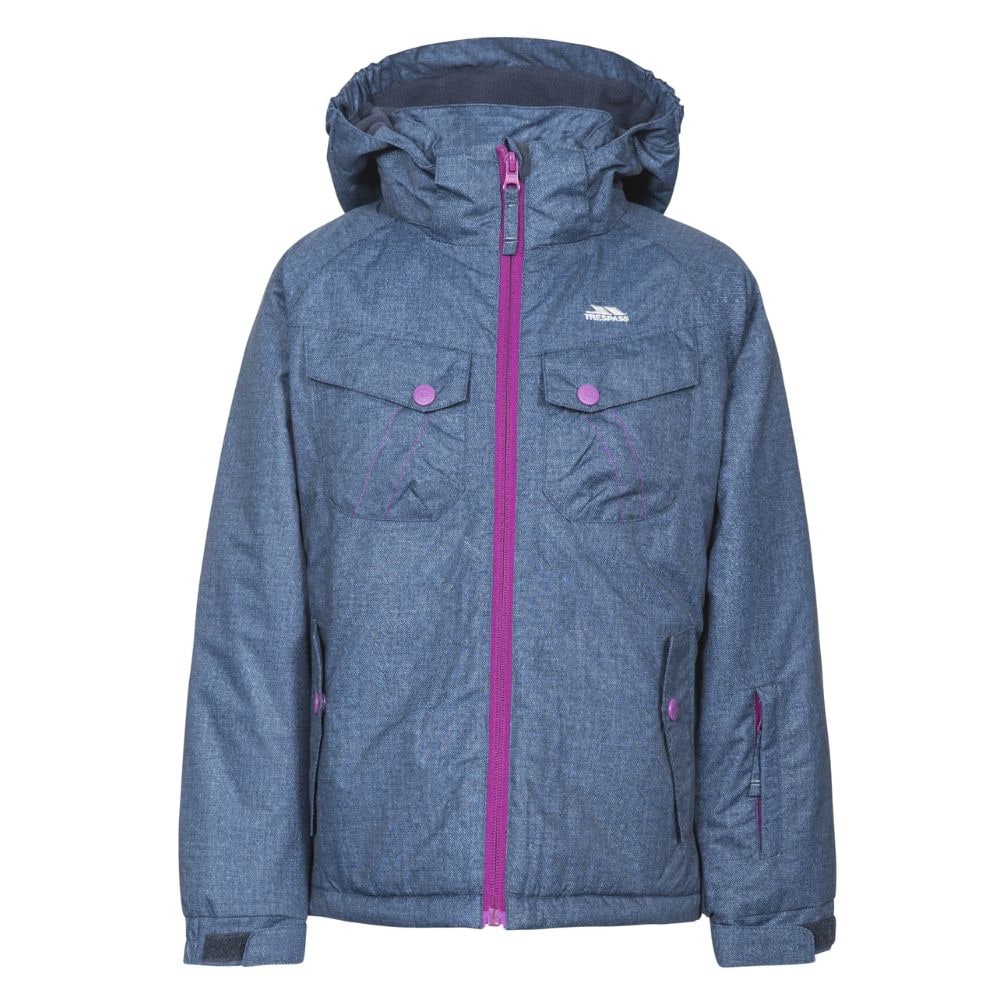 Trespass Backspin Girls Ski Jacket, Dark Denim - FINAL SALE