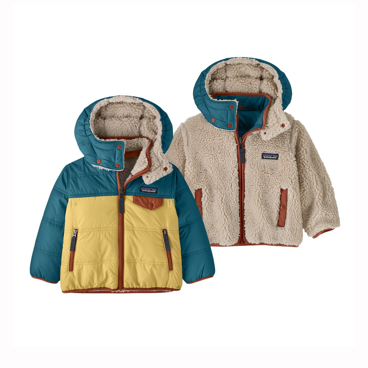 Patagonia Baby Reversible Tribbles Hoody (Limestone Yellow)