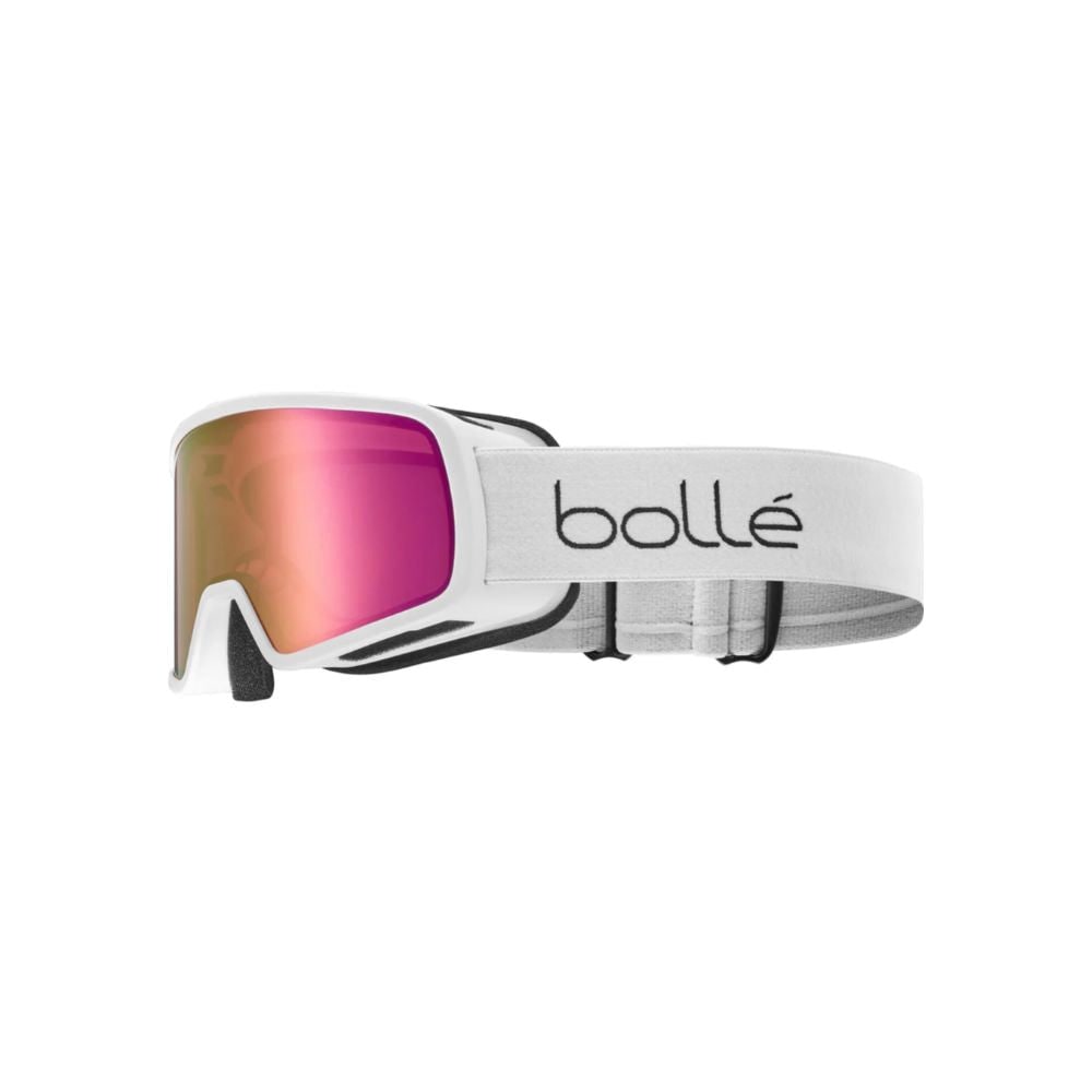 Bolle Nevada Jr Ski Goggles, 8-14 yrs White Matte, Rose Gold cat.2