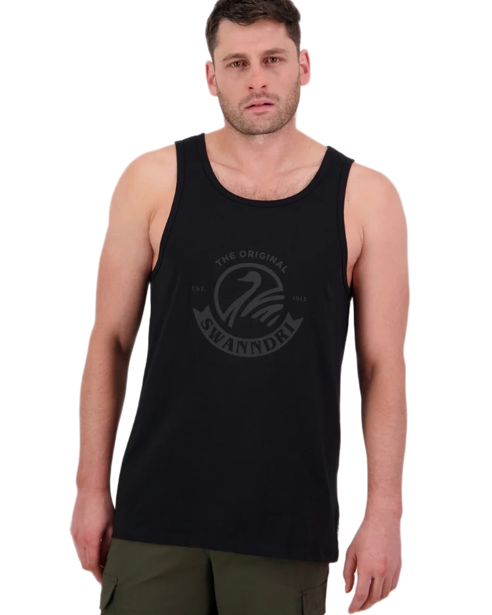 Swanndri Mens Original Printed Singlet