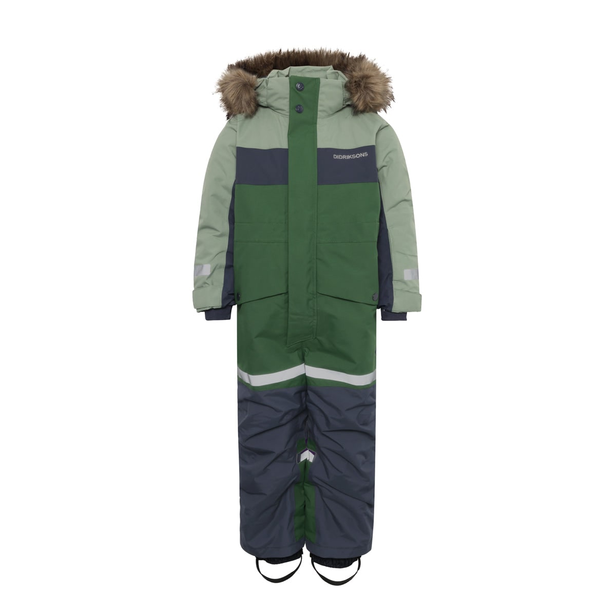 Didriksons Bjarven Kids Ski Coverall (Light Moss)