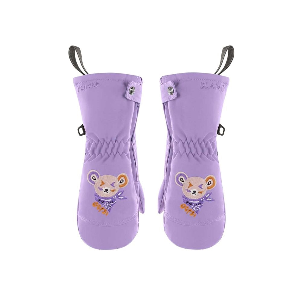 Poivre Blanc Girls Ski Mittens - Lavender
