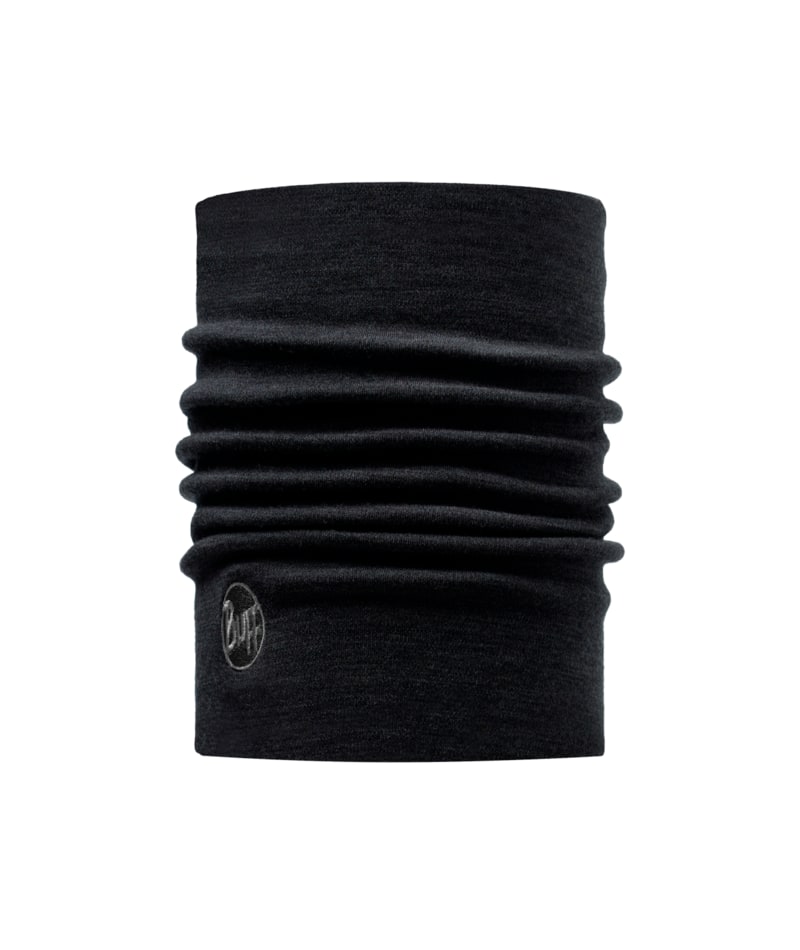 Merino Heavyweight Neck Warmer - Solid Black
