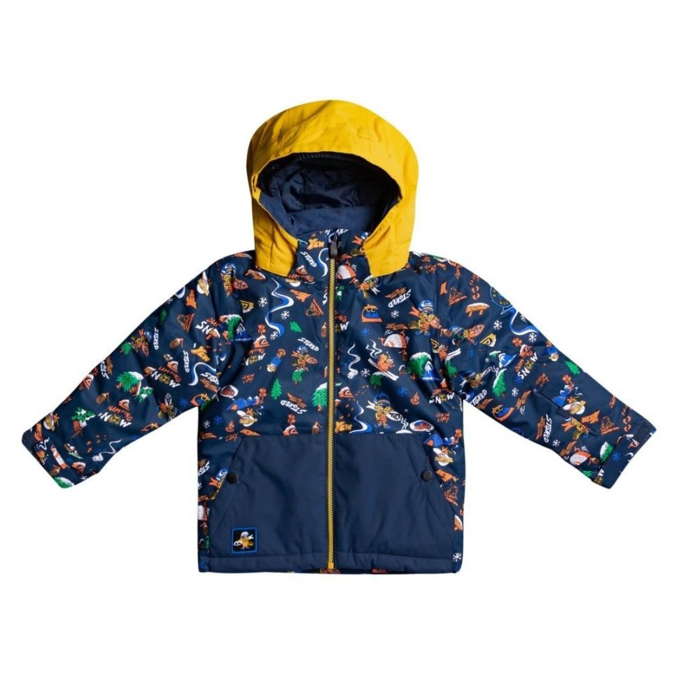 Quiksilver Toddler Boys Ski Jacket - Blue Snow Aloha