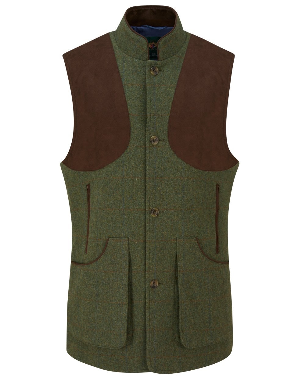 Alan Paine Mens Combrook Tweed Shooting Gilet