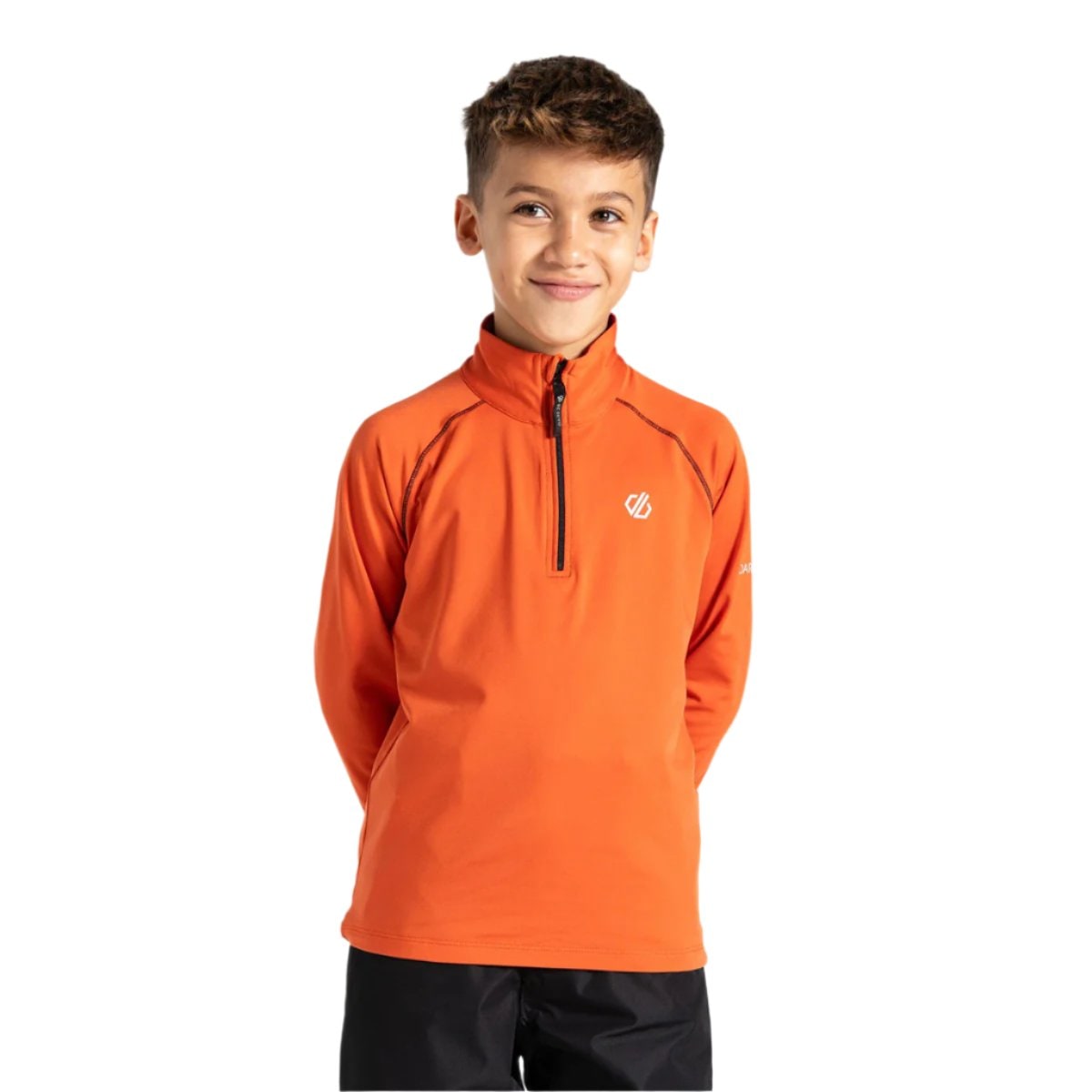 Dare2B Kids' Consist II Stretch Core Top (Orange Rust)