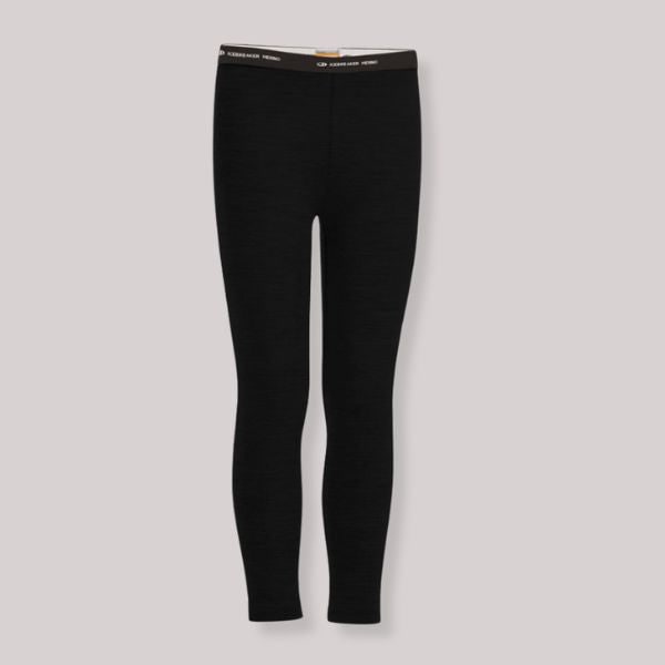 Icebreaker 260 Kids Merino Thermal Leggings - Black