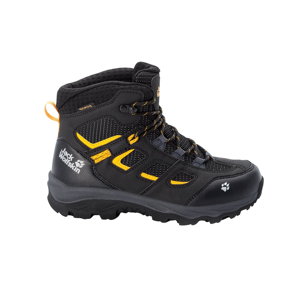 Jack Wolfskin Vojo Texapore Mid Kids Hiking Boots (Black)