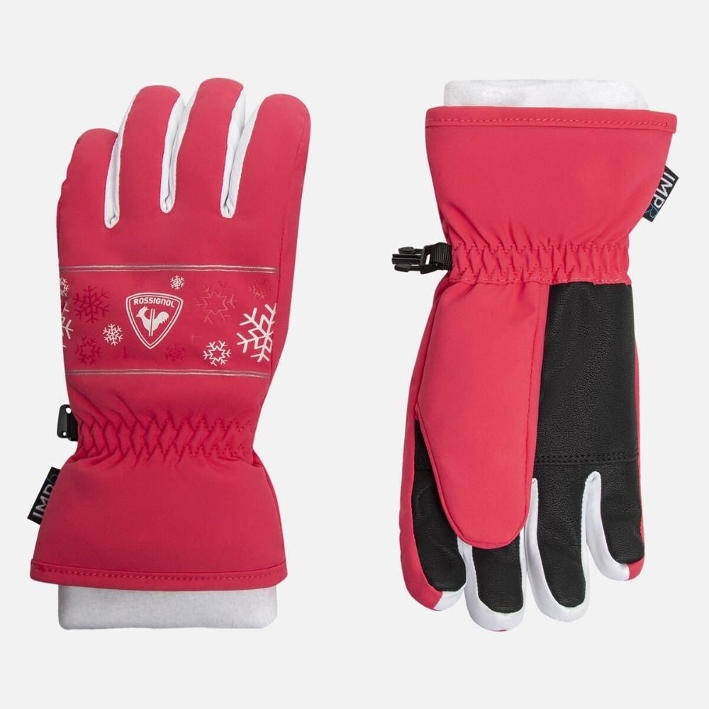 Rossignol Girls Ski Gloves - Tea Rose